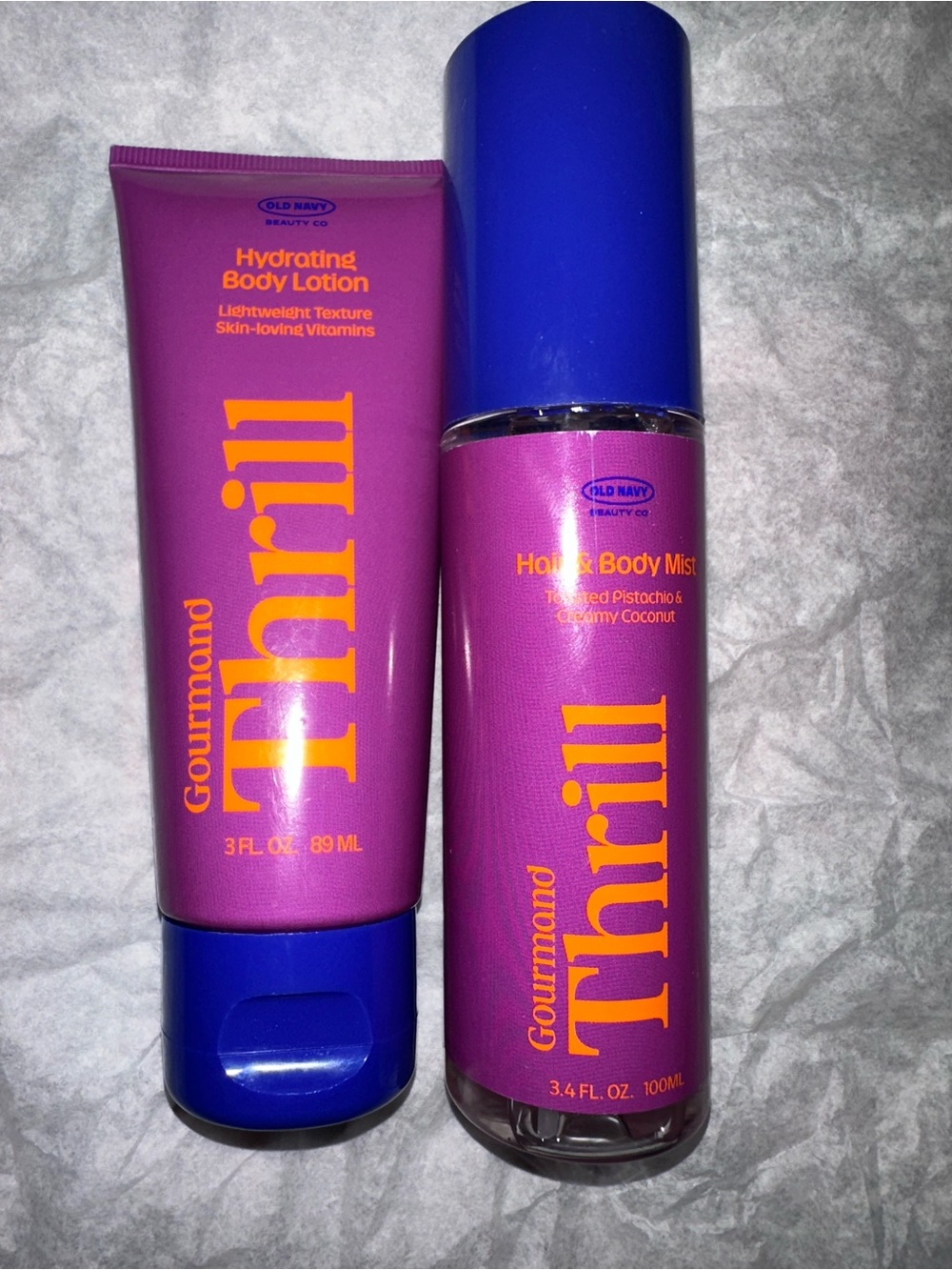 Old Navy Gourmand Thrill Hydrating Body Lotion & Body Mist - New